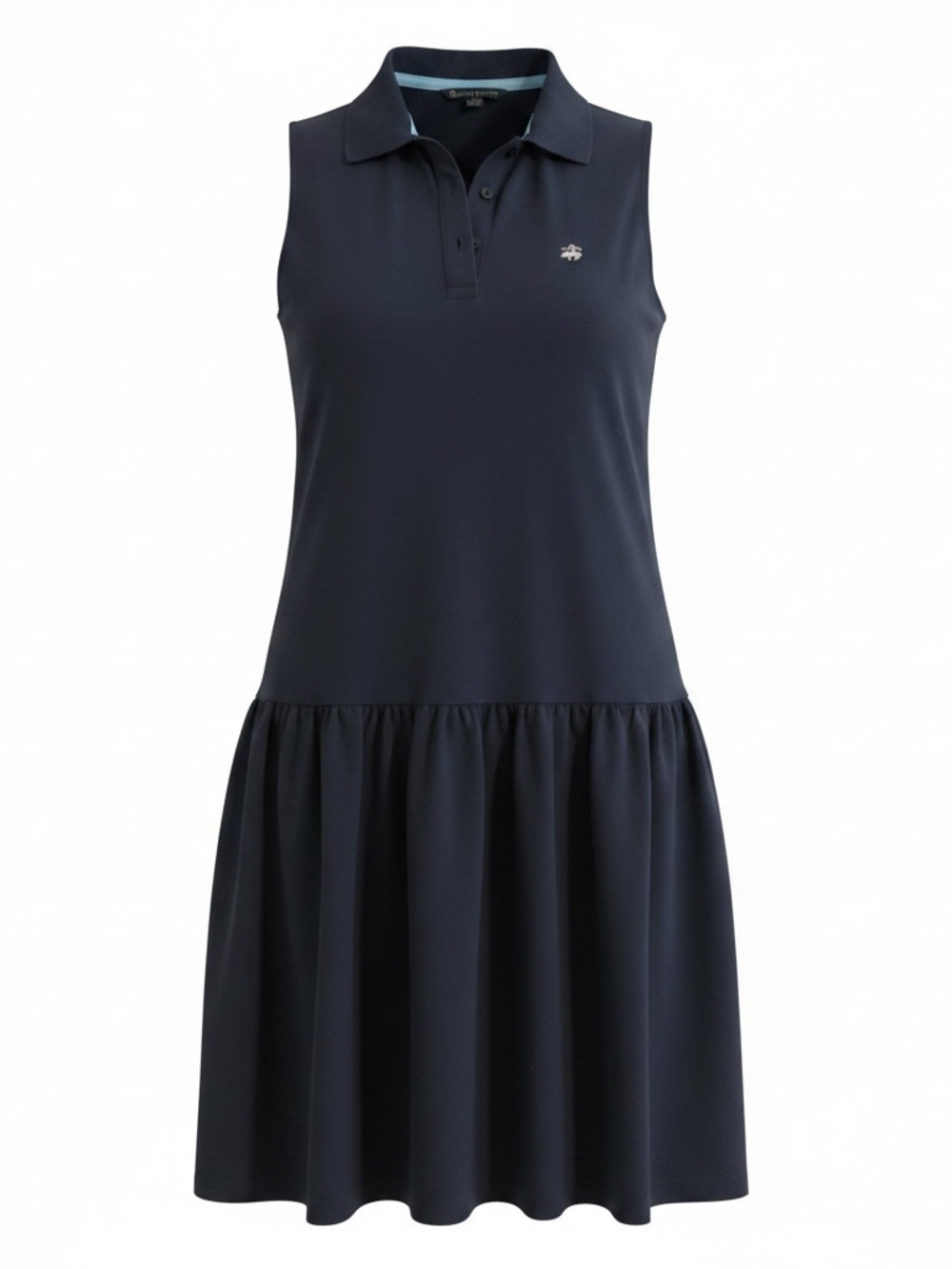 Brooks Brothers Navy Sleeveless Polo Drop-Waist Mini Dress